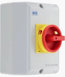 BG CPRSD240 IP65 40A 2 Pole Insulated AC