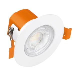 230V 6W LED IP65 Fixed Dimmable CCT Fire Rated Downlight White