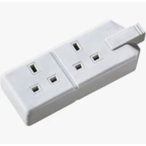 Trailing Socket White 2 Gang