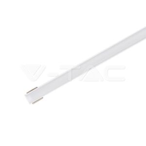 LED Strip Mounting Kit With Diffuser Aluminium 2000 x 17.4 x 7mm Milk VT-8113