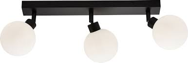 Triple Bar G9 Bathroom Wall/ Ceiling Light Matt Black BA01B3MB