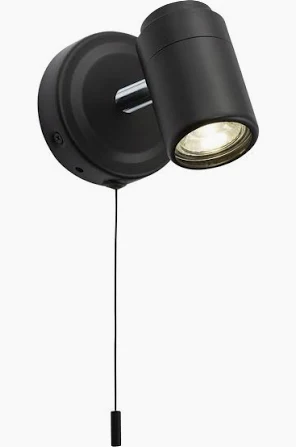 Bathroom GU10 Spotlight Single Matt Black  BA03S1MB