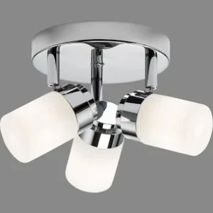 BA02P3C Triple Spotlight With Frosted Glass Chrome