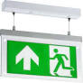 Knightsbridge EMLSUSL White 2W 15lm LED Suspended Double-Sided Emergency Exit Sign