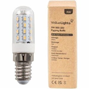 ValueLights 3 W SES/E14 LED Pygmy Bulb — Warm White 3000 K