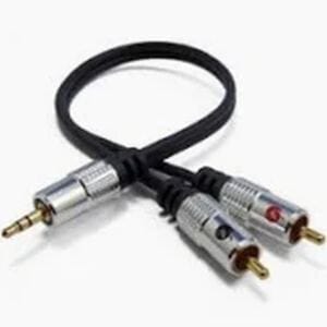 Pro Signal PSG00806 3.5mm Jack to 2x Phono Plugs – 1m