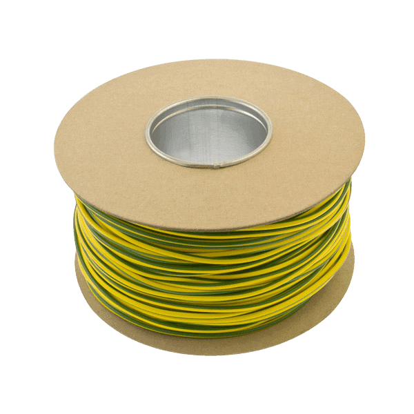Q-Crimp QES2 – 100 m × 2 mm PVC Earth Sleeving (Green/Yellow)