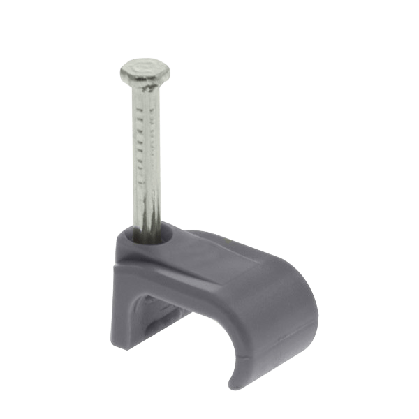 Q-Crimp QFC5 – Grey Cable Clips for 2.5 mm² T&E Cable (Pack of 100)