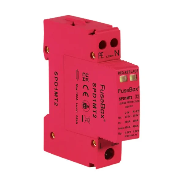 FuseBox SPD1MT2 Type 2 Direct to Busbar Surge Protection Device