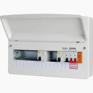 FuseBox F2010DXA (10 Way Dual RCD + SPD)