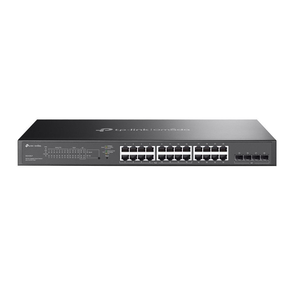 TP-Link Omada 28‑Port Gigabit Smart Switch (24‑Port PoE+)