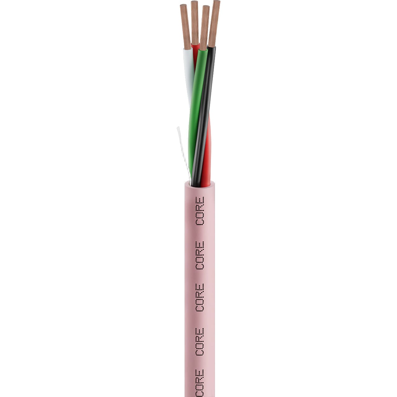 Speaker Cable 4 Core Pink LSZH 1m
