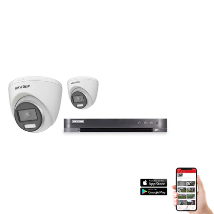 Hikvision POC ColorVu 2 Camera 4ch 4K 8MP 40M CCTV Kit (HIK-KIT-POC-COL-8MP-2)