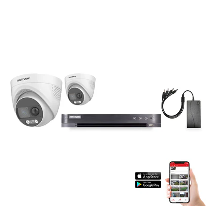 Hikvision ColorVu PIRXO 2 Camera 4ch 3K 20M CCTV Kit (HIK-KIT-TVI-PIRXO-3K-2)