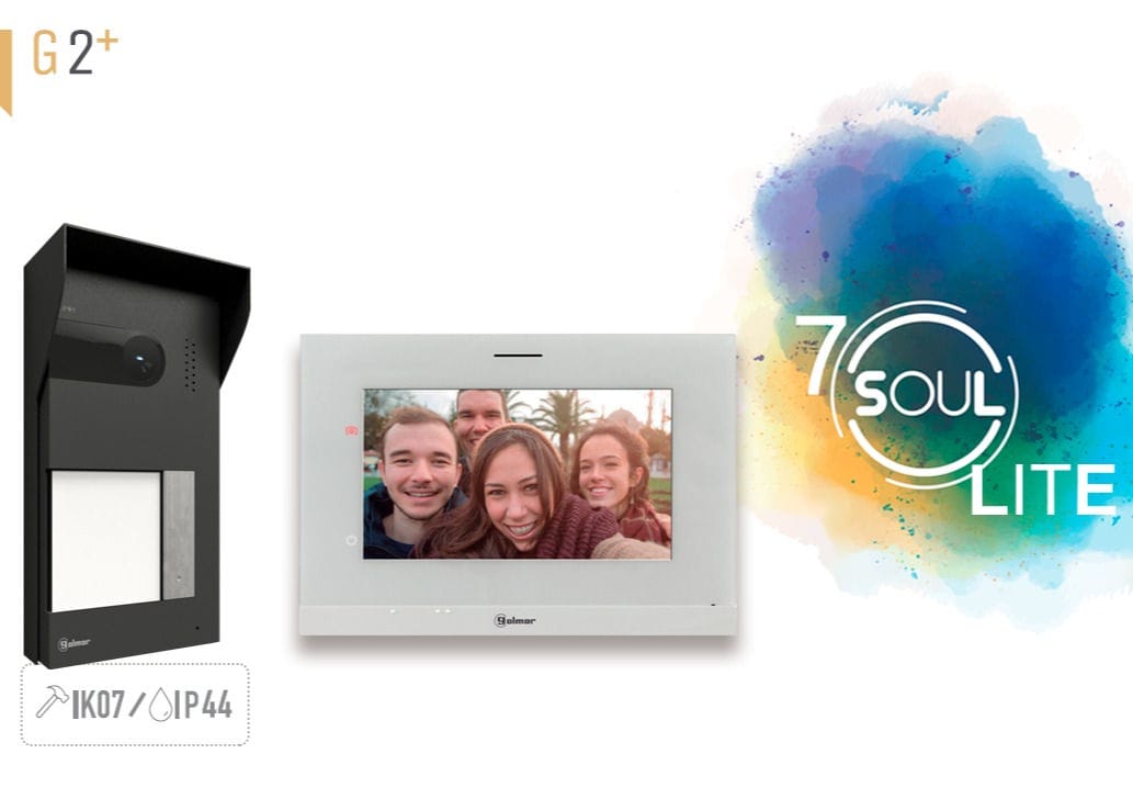 Golmar S5110 video intercom kit with ART7 Lite monitor. 2-Wire G2+ residential door entry kit.