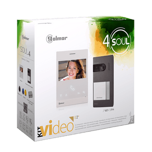 Golmar S5110 video intercom kit with ART4 monitor. Compact 2-Wire G2+ video door entry kit.