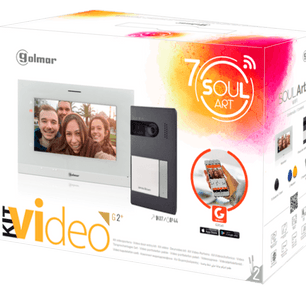 Golmar S5110 video intercom kit with ART7W Wi-Fi monitor. 2-Wire G2+ system with smart connectivity.
