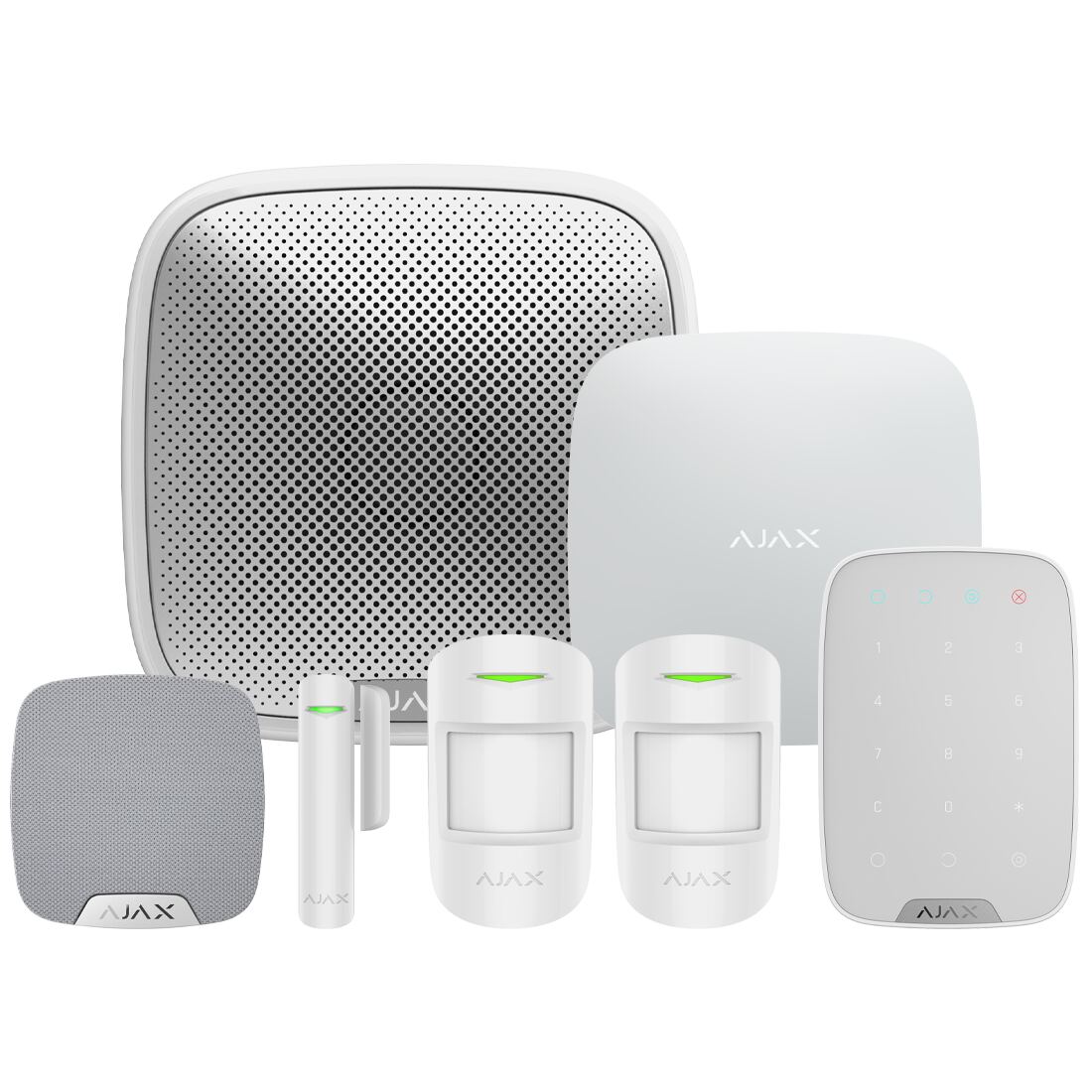 Ajax Hub2 Wireless (Standard PIR) Starter Kit 3 - White (AJA-35655)