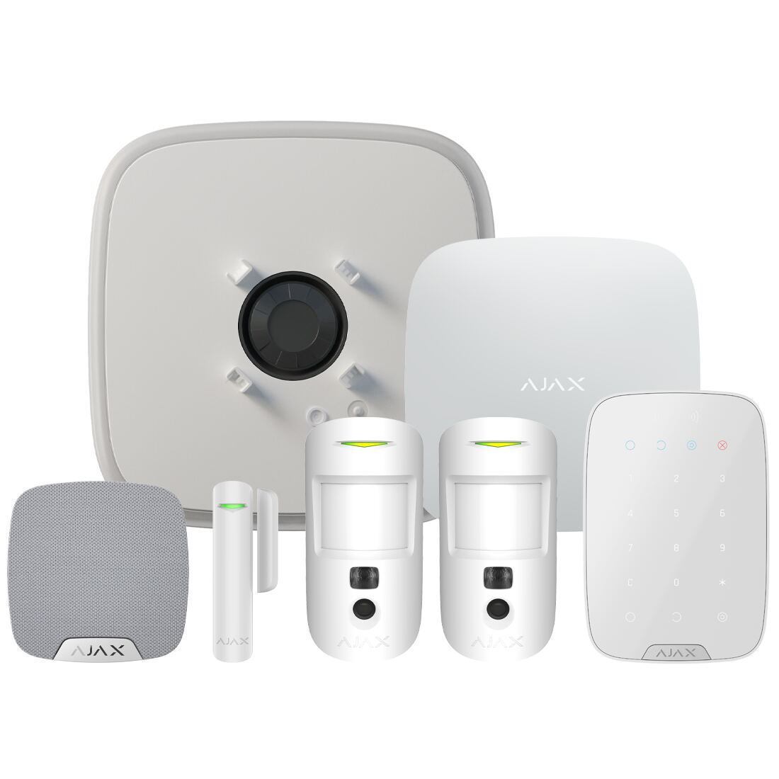 Ajax Superior Hub2 Plus Wireless Alarm Kit 15 S - White (AJA-109852)