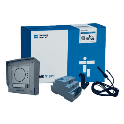 Complete 8 way CAME BPT 4G GSM intercom kit with MTM entrance panel and mobile-based call handling.