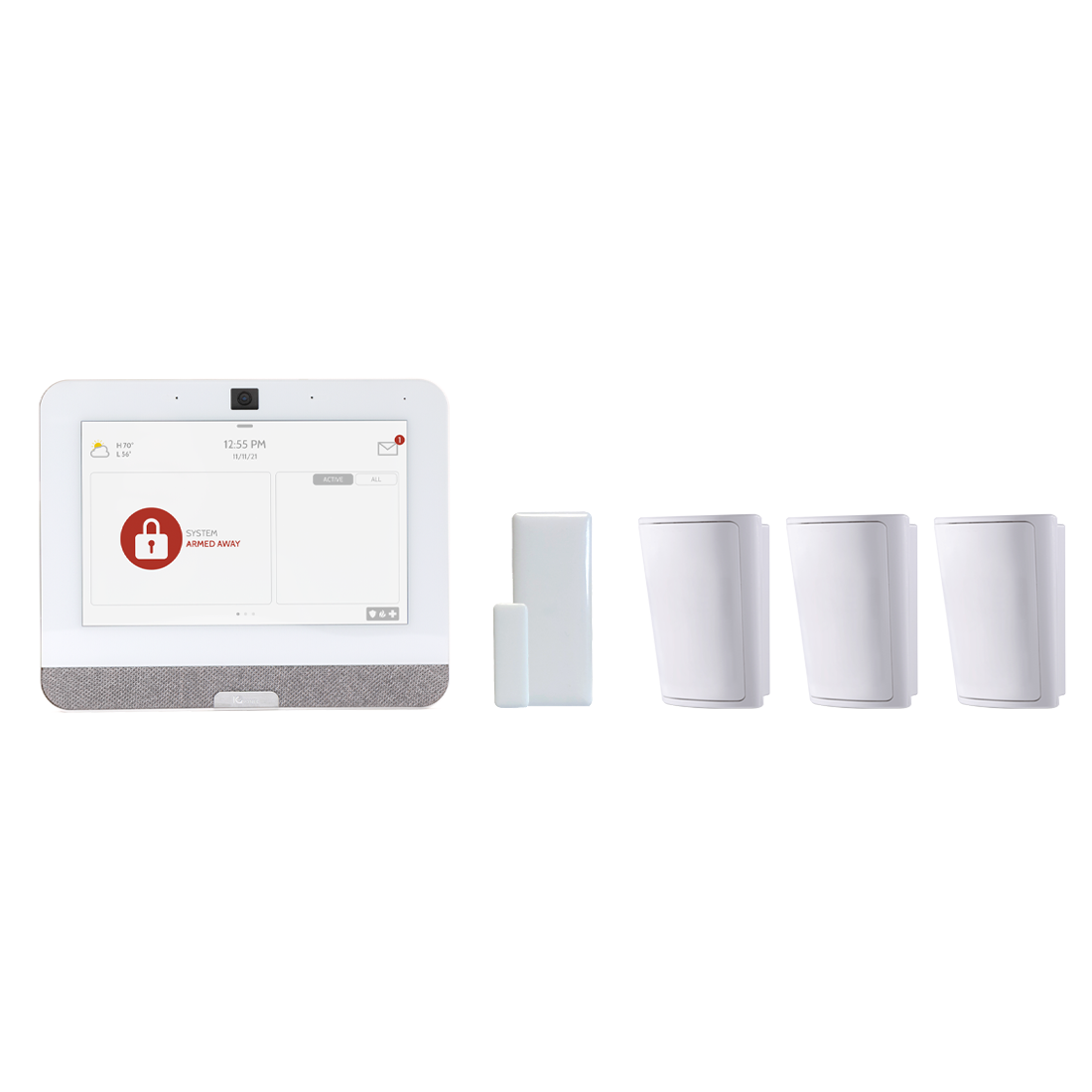 Qolsys IQ4 3xPIR 1xDoor Contact Kit - Alarm.com (KITQUK-NOSIREN)