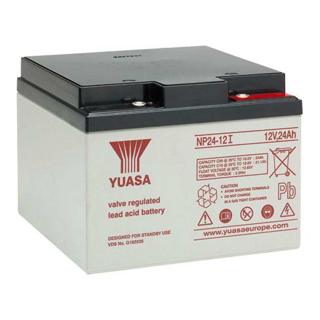Yuasa NP 12v 24Ah Alarm Battery (NP24-12)