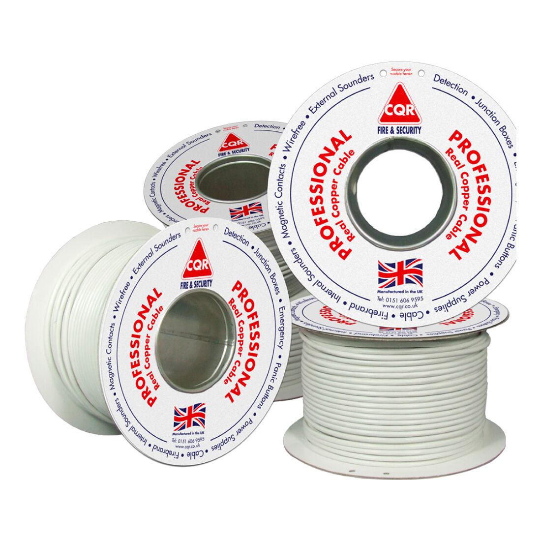 CQR 6 Core Alarm Cable 100m ÃÂÃÂÃÂÃÂ¢ÃÂÃÂÃÂÃÂÃÂÃÂÃÂÃÂ White (CABCCA6/WH/100M)