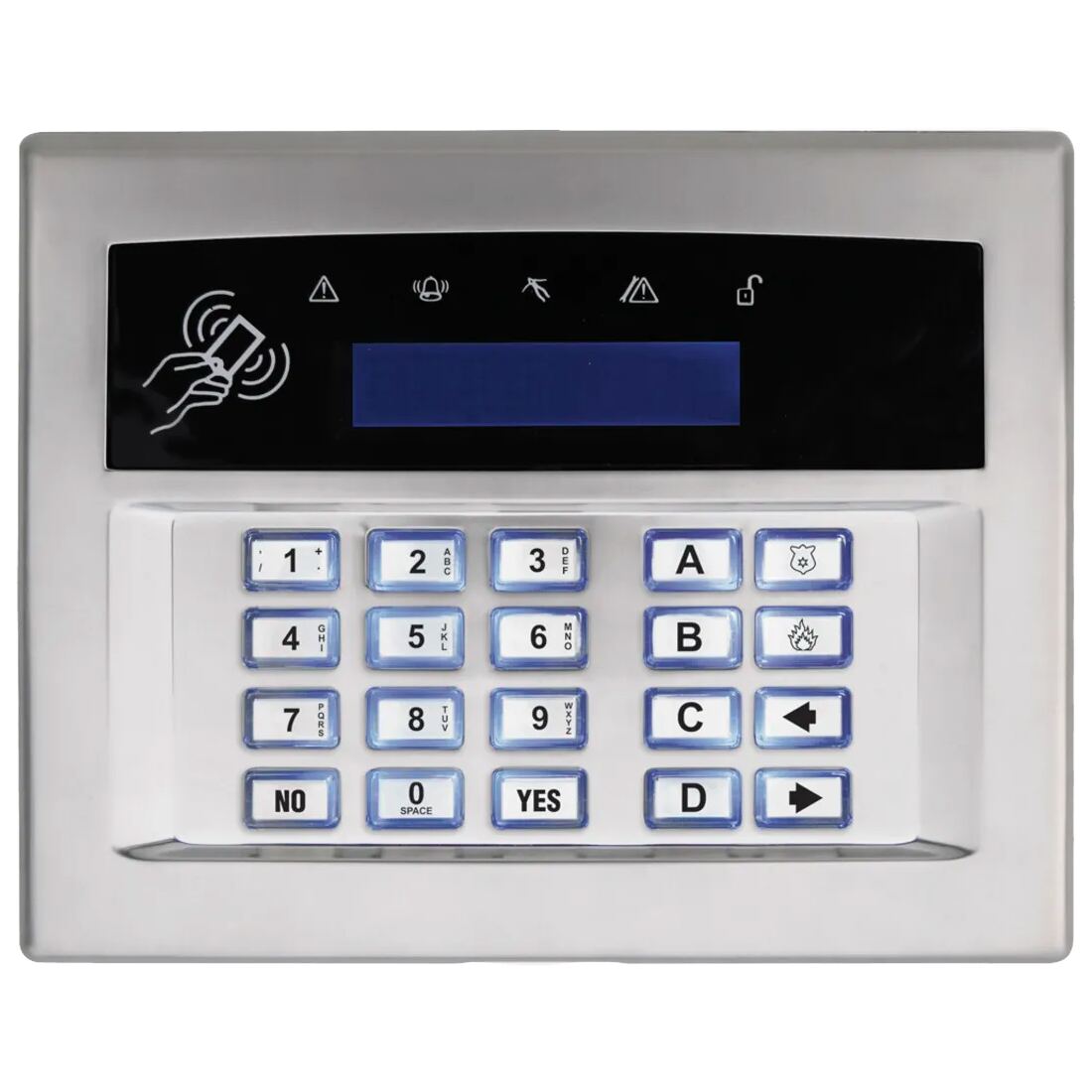 Pyronix Euro Prox LCD Keypad Satin Chrome (EURO-LCDPZ/SCHROME)