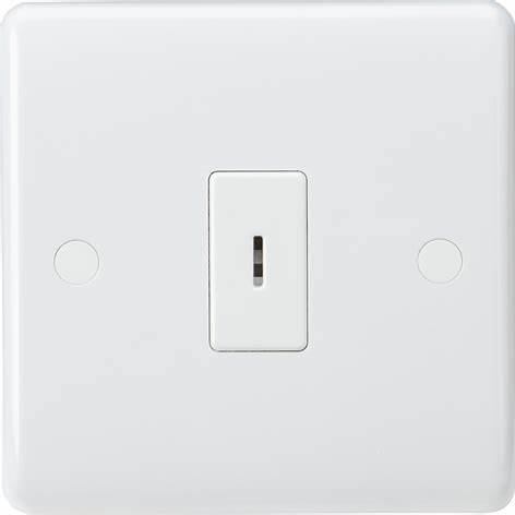 Knightsbridge CU2000K 10AX 1 Gang 2-Way Key Switch - White