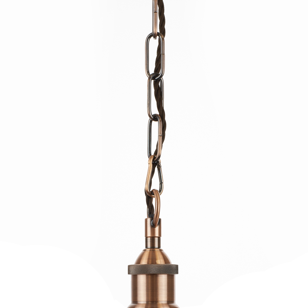 Soho Lighting Grand Clear Large Glass Cylinder Pendant Light with Lampholder, Chain and Cable - Image 3