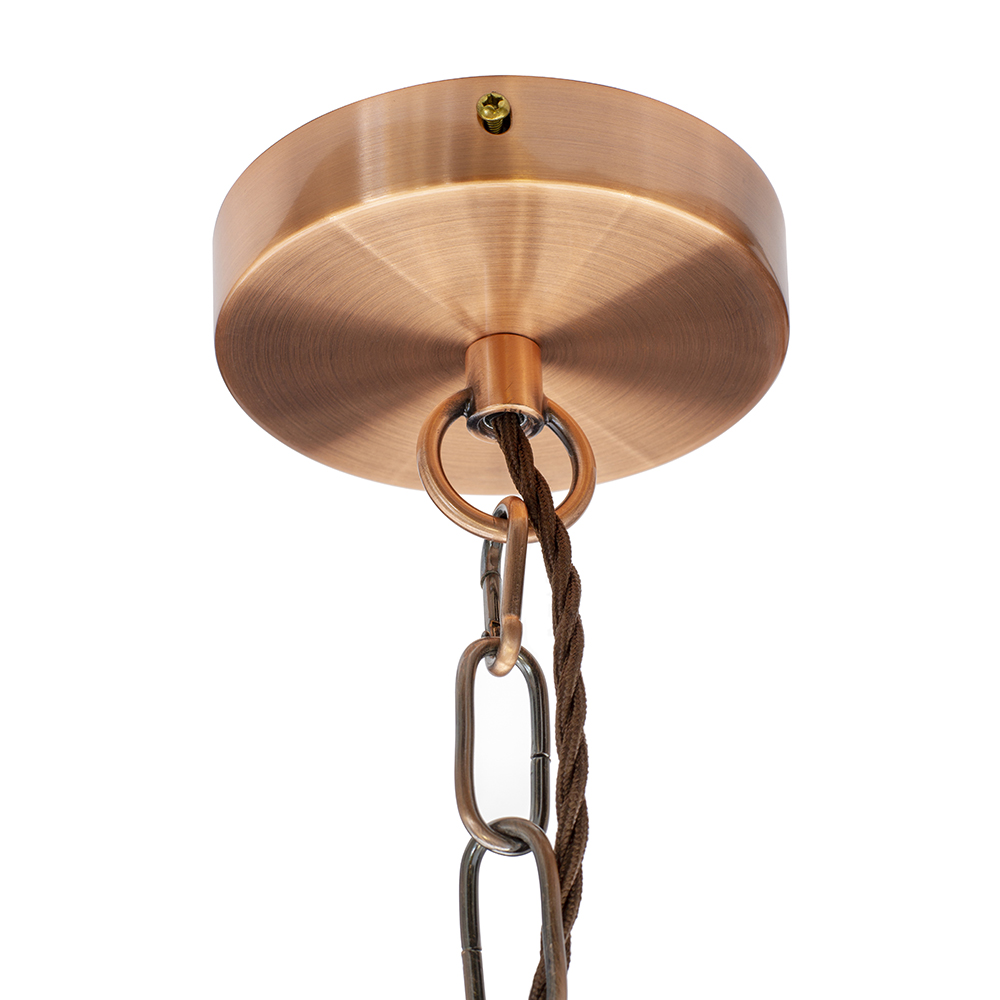 Soho Lighting Grand Clear Large Glass Cylinder Pendant Light with Lampholder, Chain and Cable - Image 5
