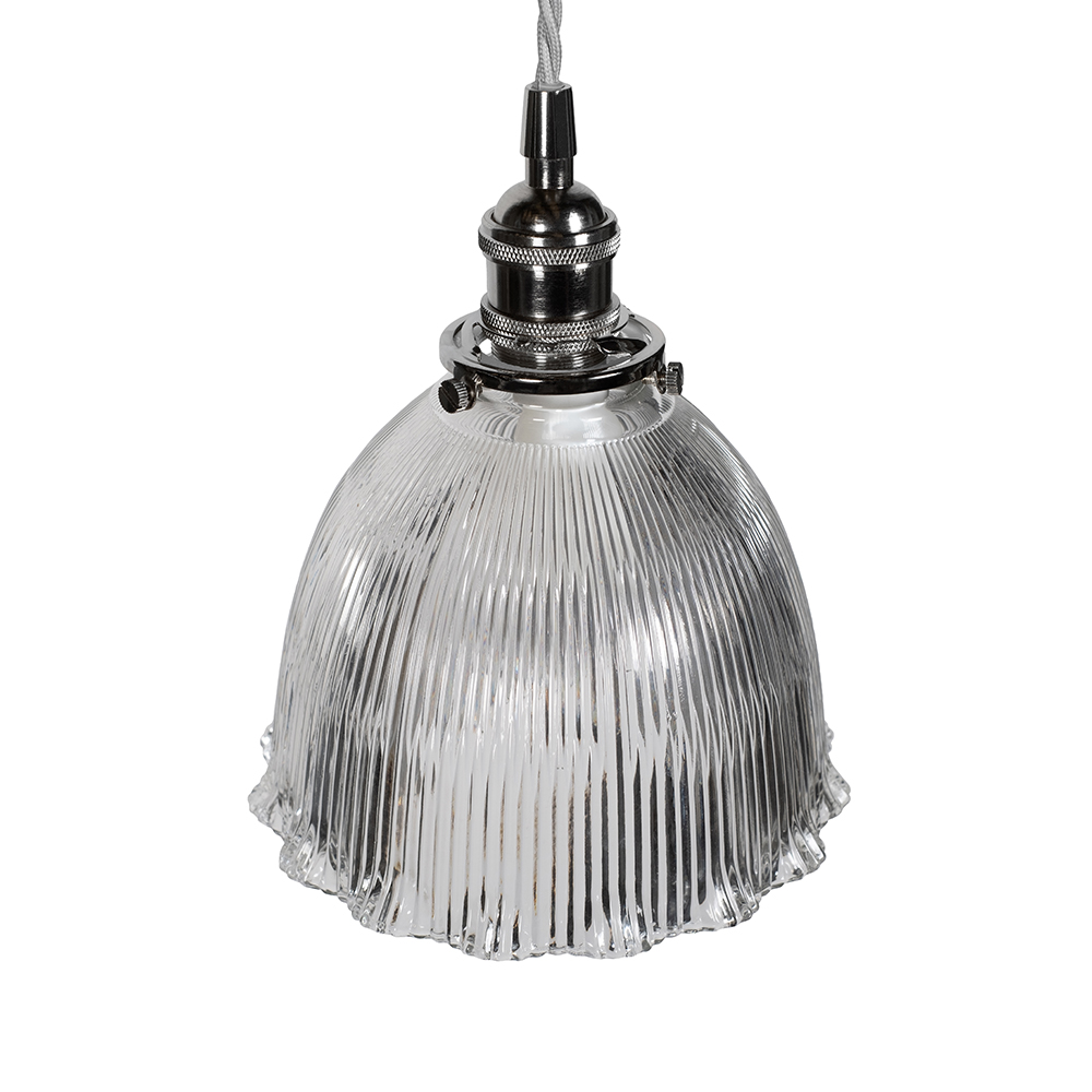 Soho Lighting D'Arblay Scalloped Prismatic Glass Dome Pendant Light - French Collection - Image 6