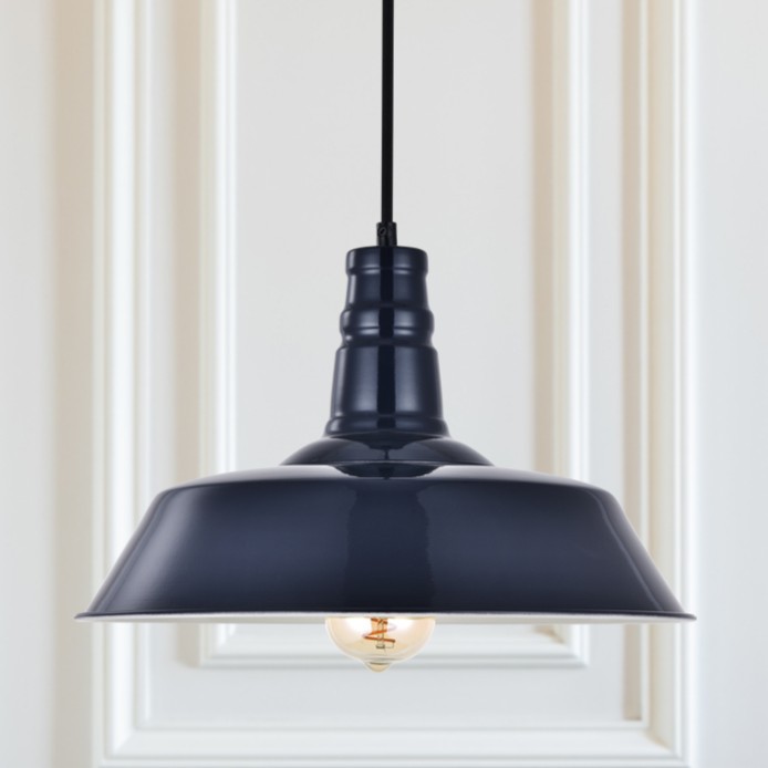 Soho Lighting Argyll Industrial Pendant Squid Ink-Soho Lighting - Image 5