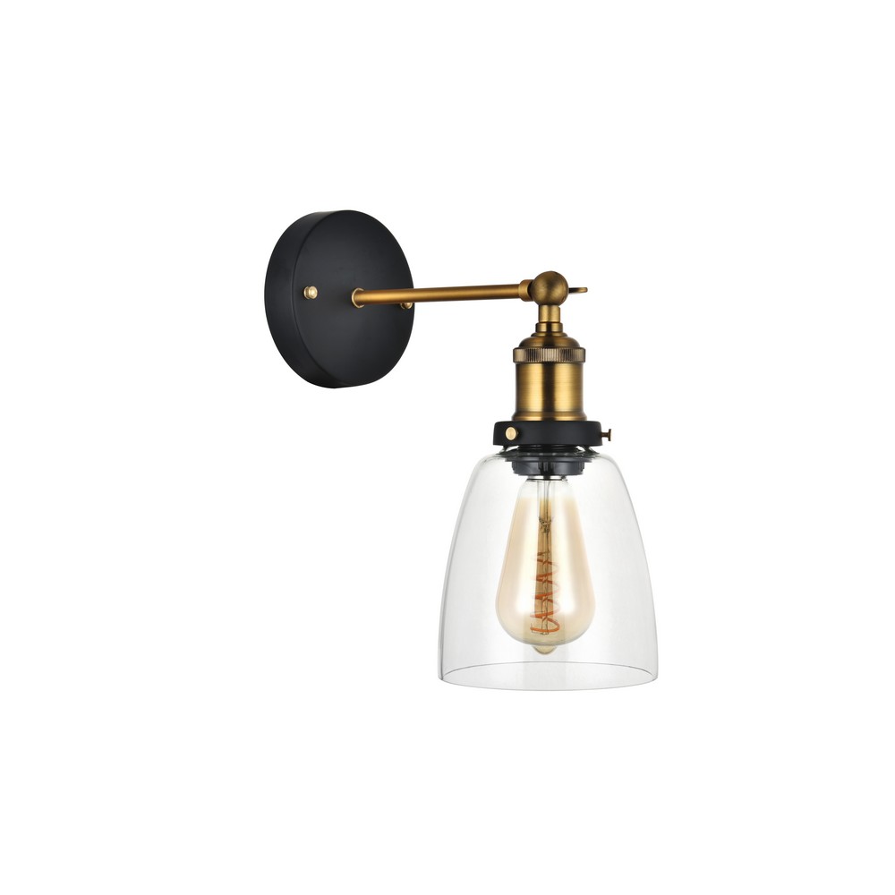Soho Lighting Romilly Clear Glass Cone Wall Light - Image 3