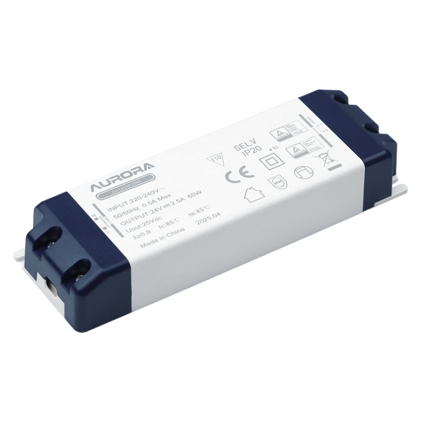Aurora AU-LEDDIP2030 24V DC 30W IP20 dimmable LED driver for ChromaFlex LED strip