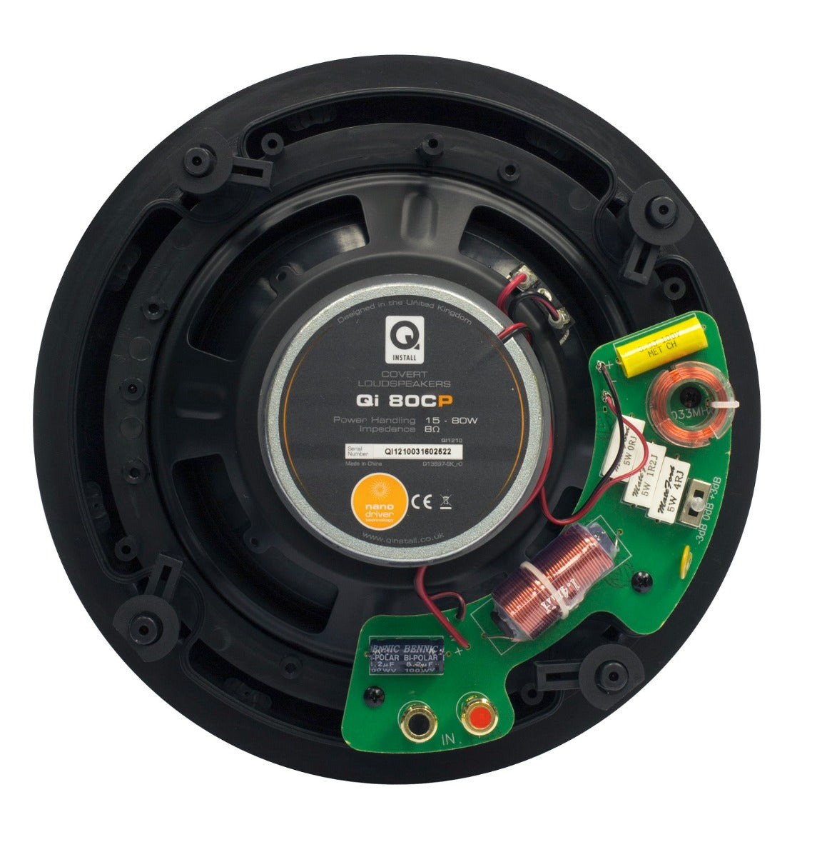 Q Acoustics Q Install Qi80CP 8-inch Performance In-Ceiling Speaker (Each) - Image 4